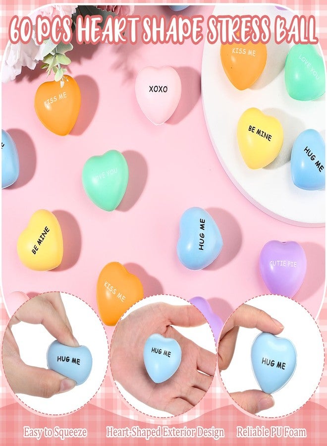 Sratte 30 Pcs Heart Stress Balls Bulk Valentines Day Stress Balls Heart Shaped Mini Colorful Foam Toys for Valentine Party Favors Gifts Carnival Reward Gift Fillers - Image 4